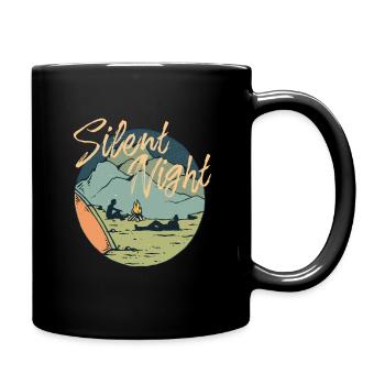 Quiet night "campfire" | Tshirt & Gift - Full Colour Mug - black - Right