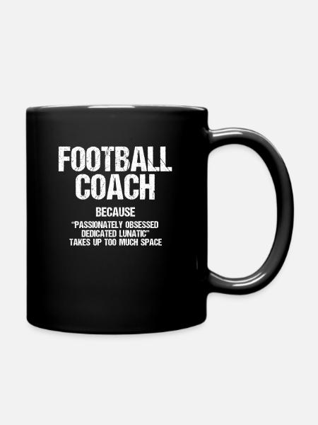 Funny Football Coach Definition - Full Colour Mug - black