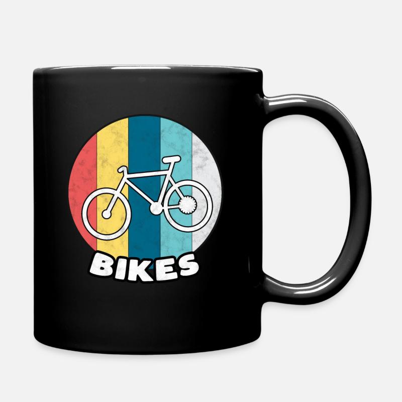 Cadeau de sport de pédale de roue de vélo de vélo - Mug uni - noir