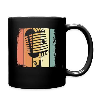 Musique rétro - Mug uni - noir - Droite
