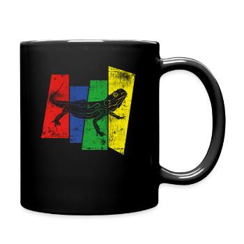 Lézard - Mug uni - noir - Droite
