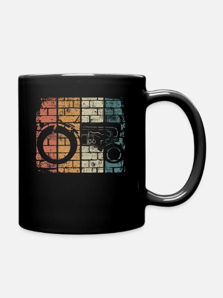 Traktor - Tasse einfarbig - Schwarz
