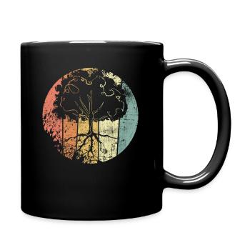 Protection du climat Arbre - Mug uni - noir - Droite
