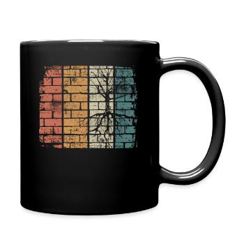 Environmental Protection Tree - Full Colour Mug - black - Right