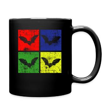 Bats Bat - Full Colour Mug - black - Right