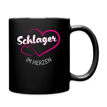 Schlager in the heart - Full Colour Mug - black - Right