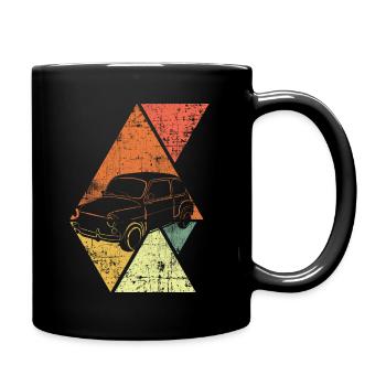 Oldtimer - Tasse einfarbig - Schwarz - Rechts