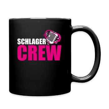 Schlager Crew - Tasse einfarbig - Schwarz - Rechts