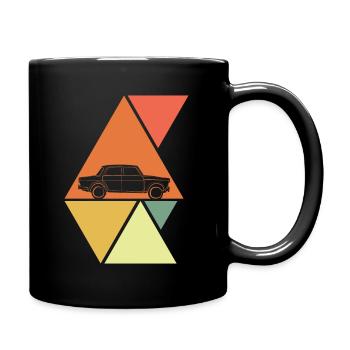 Auto - Tasse einfarbig - Schwarz - Rechts