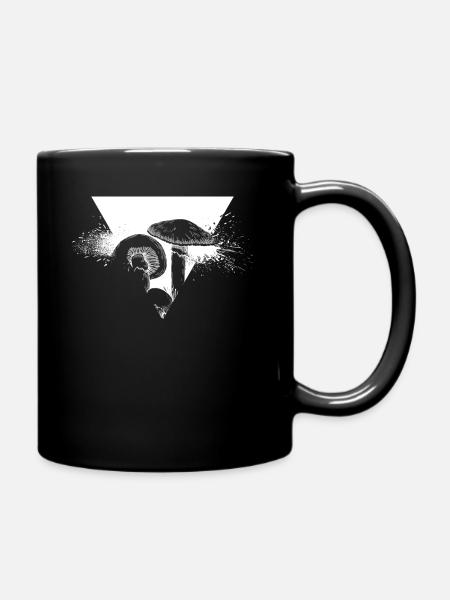 Mushroom - Full Colour Mug - black