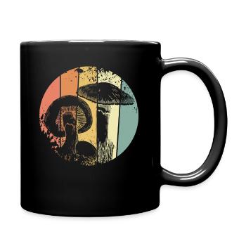 Mushroom Picker Mushrooms - Full Colour Mug - black - Right