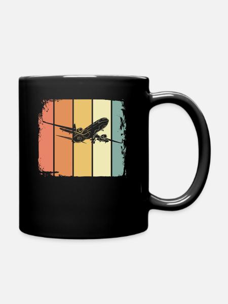 Avion - Mug uni - noir