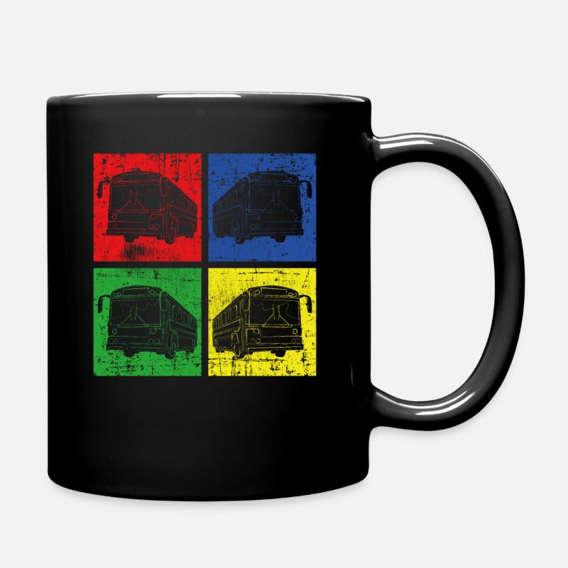 Linienbus Bus - Tasse einfarbig - Schwarz