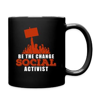 Justice sociale Protestation - Mug uni - noir - Droite