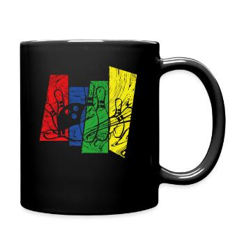 Bowlen Bowling - Tasse einfarbig - Schwarz - Rechts