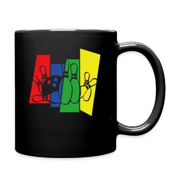 Bowling - Tasse einfarbig - Schwarz - Rechts