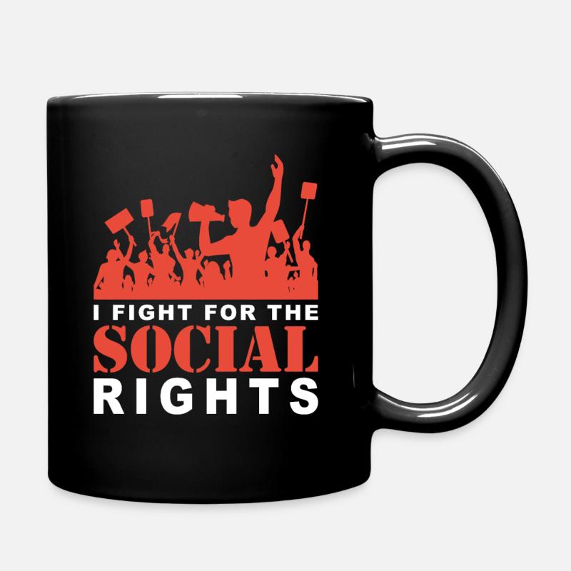 Socialism Protest - Full Colour Mug - black