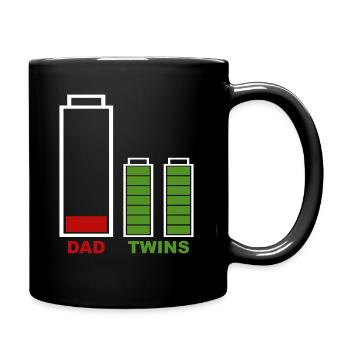 Twins Dad - Full Colour Mug - black - Right