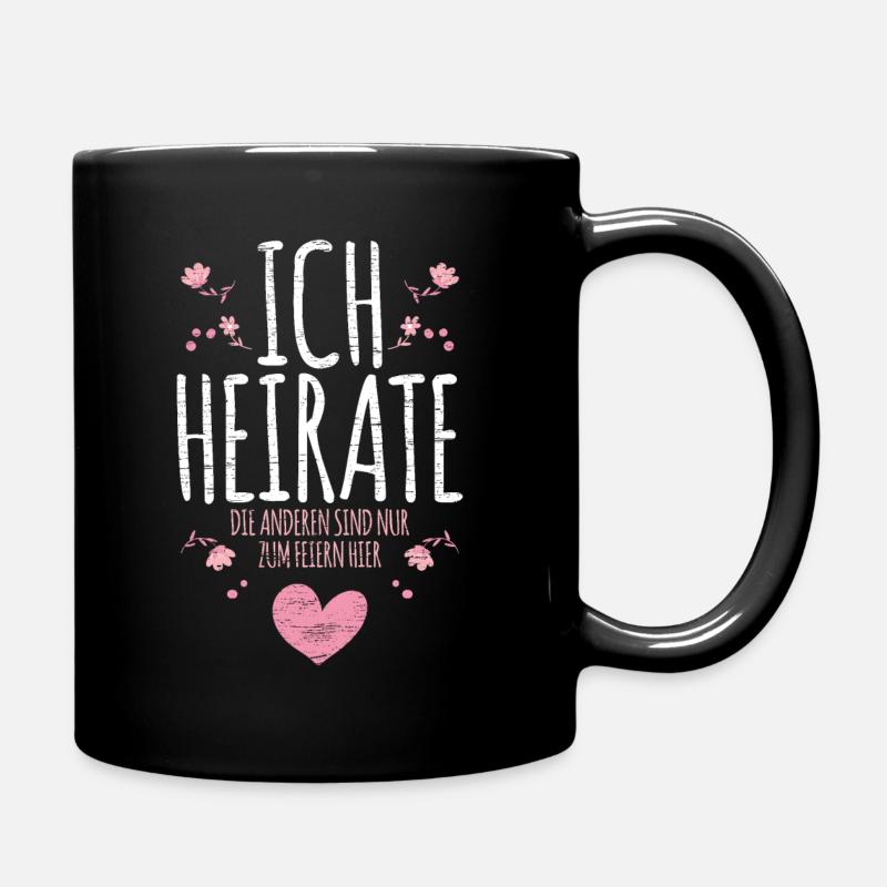 Junggesellenabschied Braut - Tasse einfarbig - Schwarz