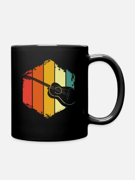 Gitarre - Tasse einfarbig - Schwarz