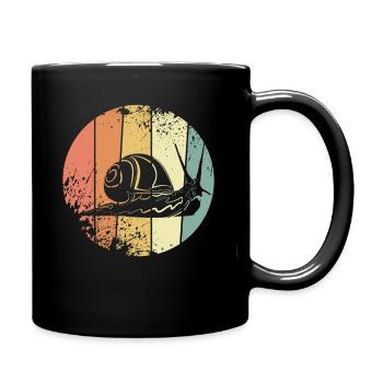 Snail retro - Full Colour Mug - black - Right