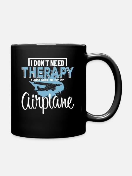 Avion - Mug uni - noir
