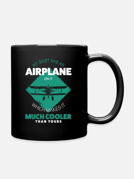 Avion - Mug uni - noir