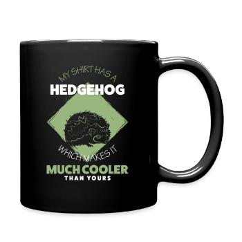 Hérisson - Mug uni - noir - Droite