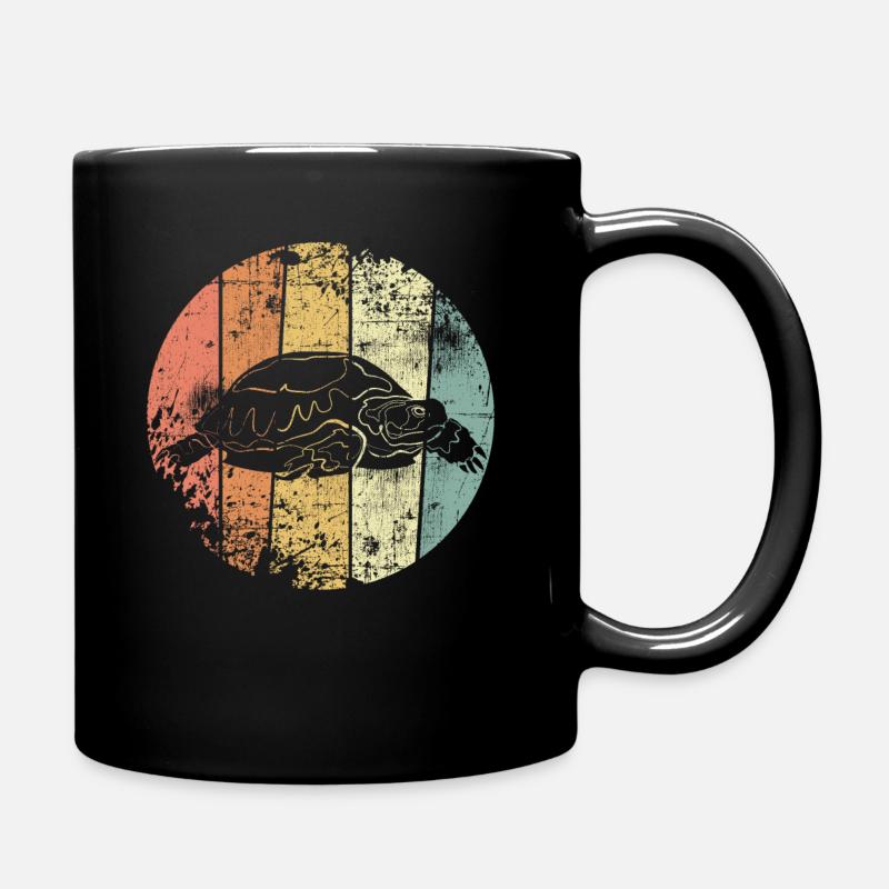 Schildkröte - Tasse einfarbig - Schwarz
