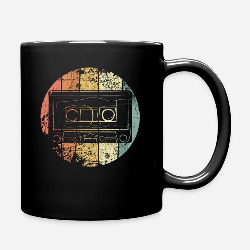 Kassette retro Musik - Tasse einfarbig - Schwarz