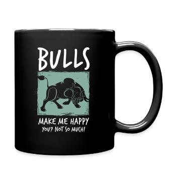 Taureau taureau - Mug uni - noir - Droite