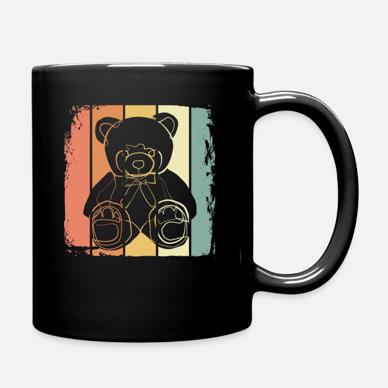 Peluche ours en peluche - Mug uni - noir