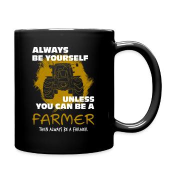 Tractor funny - Full Colour Mug - black - Right