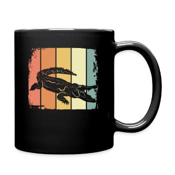 Crocodile - Mug uni - noir - Droite