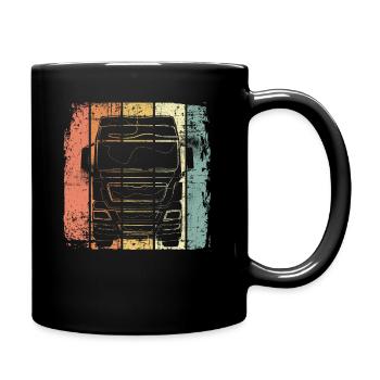 Poids lourds - Mug uni - noir - Droite