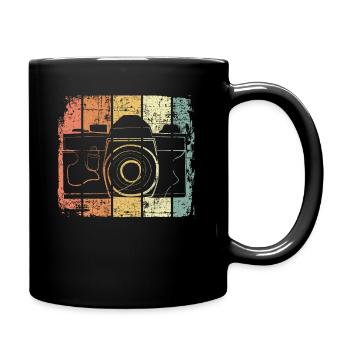 Caméra rétro - Mug uni - noir - Droite
