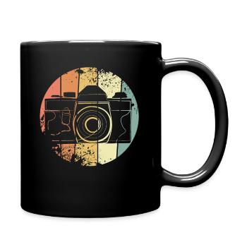 Caméra rétro - Mug uni - noir - Droite