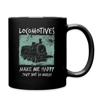 Locomotive - Full Colour Mug - black - Right