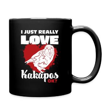 Kakapo Australien - Tasse einfarbig - Schwarz - Rechts