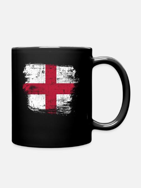 England - Full Colour Mug - black