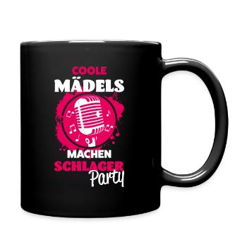 Schlager Mädels - Tasse einfarbig - Schwarz - Rechts