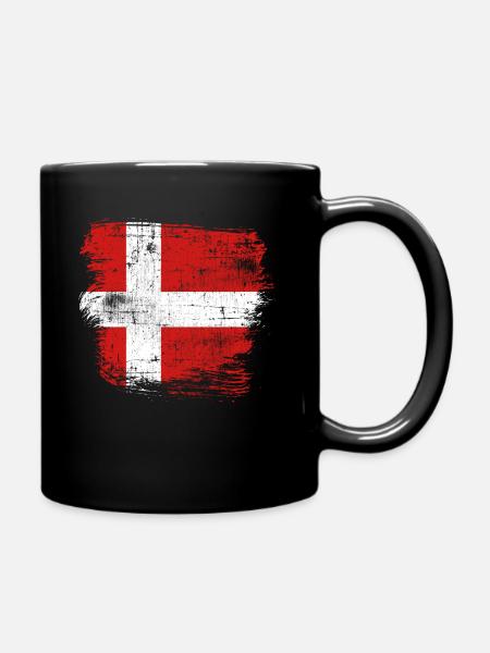 Drapeau du Danemark - Mug uni - noir