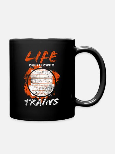 Chemin de fer - Mug uni - noir