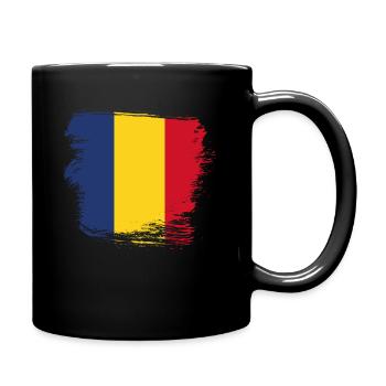 Roumanie - Mug uni - noir - Droite