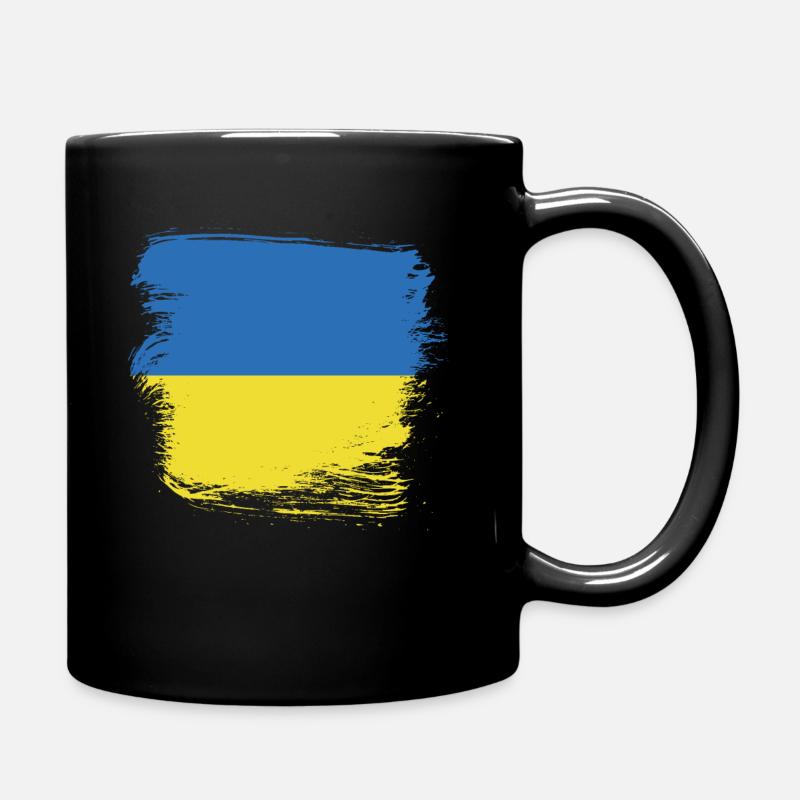 Ukraine - Tasse einfarbig - Schwarz