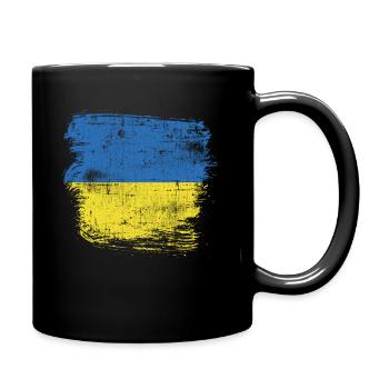 Drapeau de l’Ukraine - Mug uni - noir - Droite