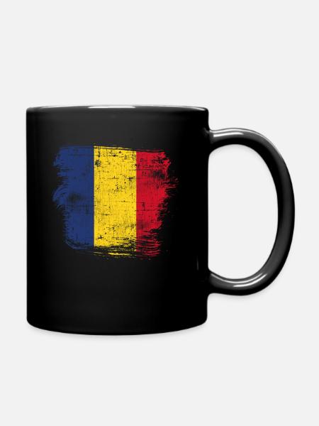 Drapeau de la Roumanie - Mug uni - noir