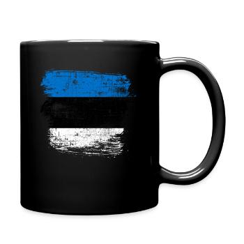 Estonia - Full Colour Mug - black - Right