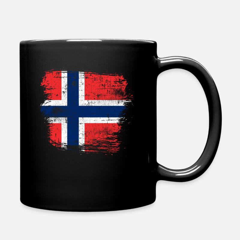 Norwegen - Tasse einfarbig - Schwarz
