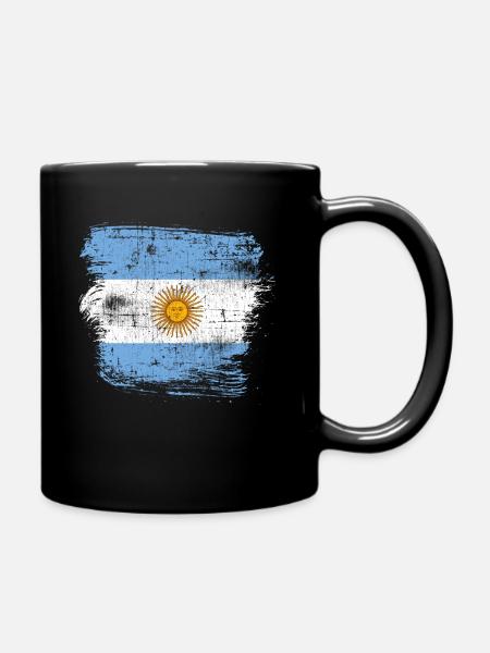 Argentinien - Tasse einfarbig - Schwarz
